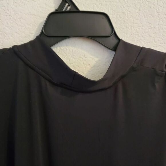 Joyspun Women's Black Soft Knit Robe With Pockets, Size (2X-3X) - Picture 8 of 10